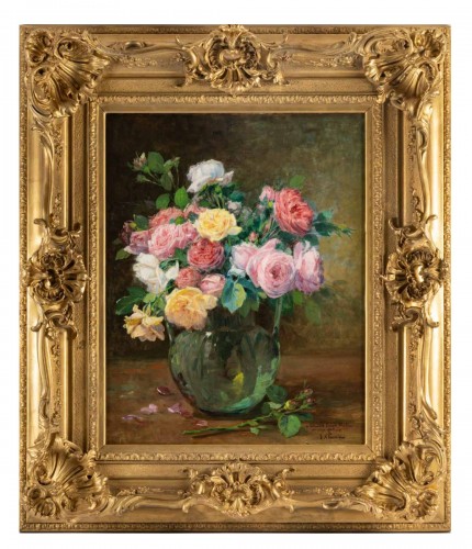 Bouquet de roses - Justin Jules Claverie (1859 - 1932)
