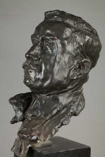 Art Déco - Buste d'homme signé ALFRED PINA daté 1930