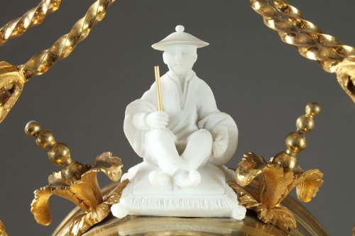 Horlogerie Pendule - Pendule à complications Louis XVI "pagode au chinois"
