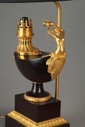 Paire de lampe à pétrole d’époque Restauration - Hirsch Antiquités