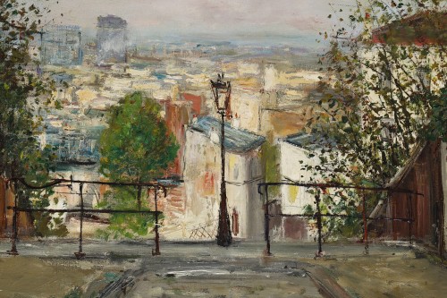 Antiquités - Serge Belloni (1925-2005) - Vue de Montmartre