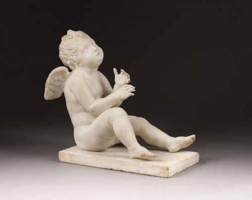 Cupidon ailé, attribué à Bertel Thorvalsden (1770-1844)  - Sculpture Style 