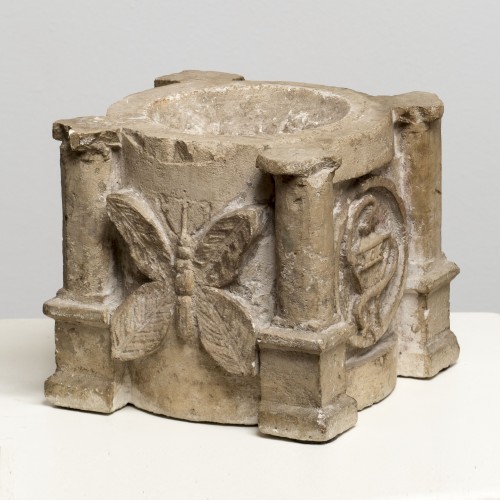 Objets de Curiosité  - Mortier en marbre, Italie 14e siècle
