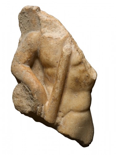 Relief Romain en marbre d'un torse masculin, 2e / 3e siècle après J.-C.
