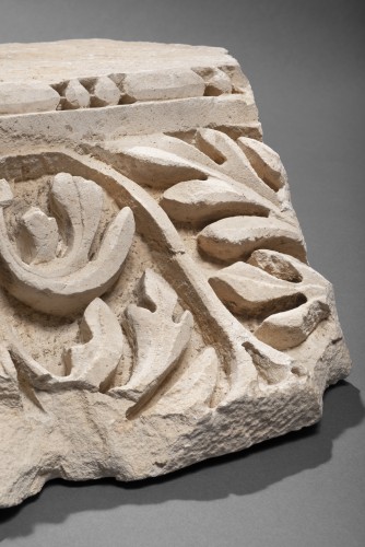 Relief en marbre romain avec feuilles d'Achantus, 2e siècle après JC - Archéologie Style 