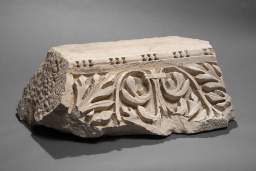 Relief en marbre romain avec feuilles d'Achantus, 2e siècle après JC - Cavagnis Lacerenza