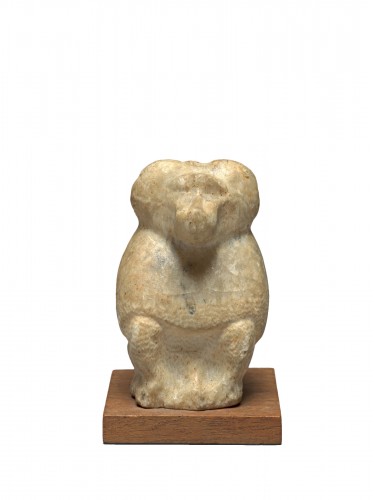 Figure d'albâtre de thoth, Égypte, fin de la dynastie, 664-332 av.