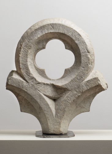 Fragment de meneau de fenêtre (Bifora), 14e siècle - Cavagnis Lacerenza