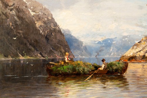 XIXe siècle - L'été dans les fjords, Georg Anton Rasmussen, 1842 - 1912