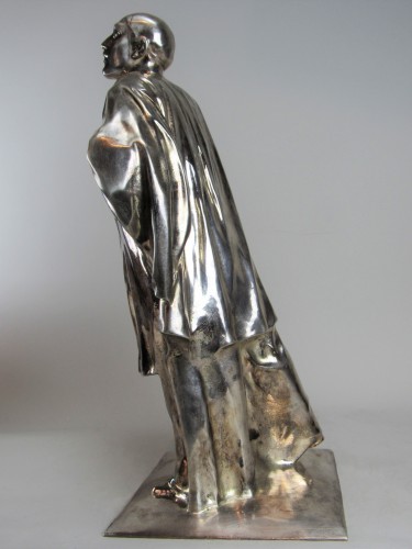 Sculpture Sculpture en Bronze - Pierrot / Mime Deburau - André César Vermaere (1869-1949)