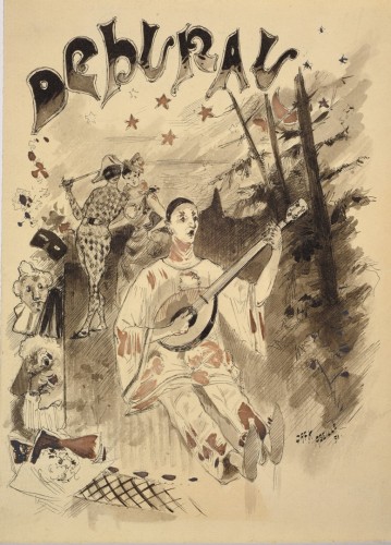 Pierrot / Mime Deburau - André César Vermaere (1869-1949) - Art Déco