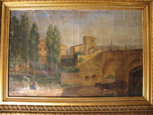 Ecole française fin du XVIIIe, Cathédrale Saint-Sauveur à Aix en Provence - Tableaux et dessins Style 