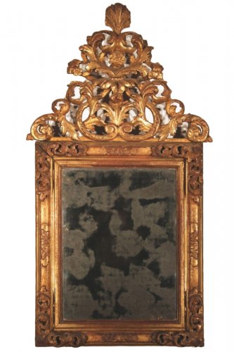 Miroir à fronton époque XVIIIe