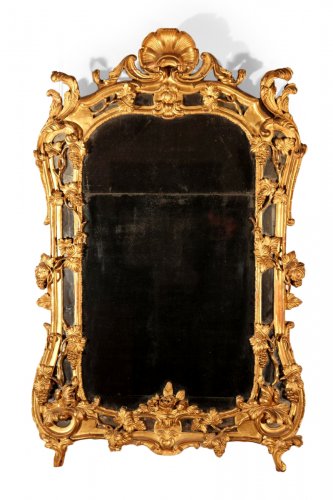 Miroir à parcloses Louis XV Provence XVIIIe siècle