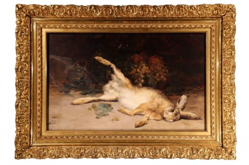 Nature morte au lièvre - Eugène-Benoît BAUDIN (1843-1907)