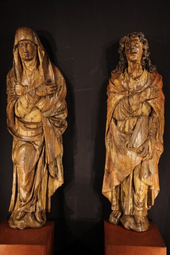 XVIe siècle et avant - Vierge et St Jean, Europe du Nord circa 1500
