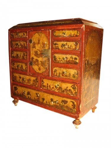 Cabinet en arte povera du XVIIIe siècle, probablement travail italien