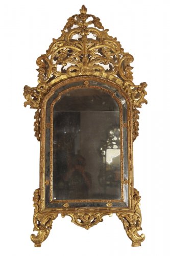 Miroir à parcloses piémontais (Italie), début XVIIIe siècle