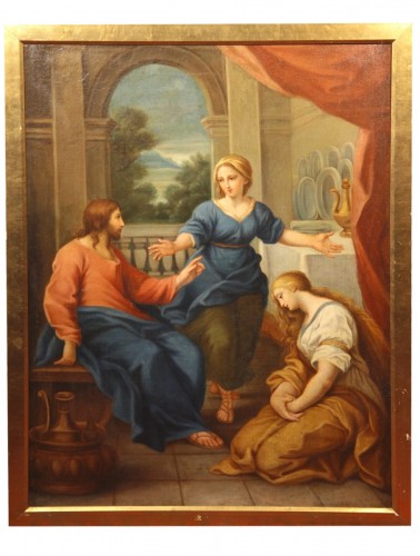 Ecole italienne début XVIIIe - Scène de la vie du Christ