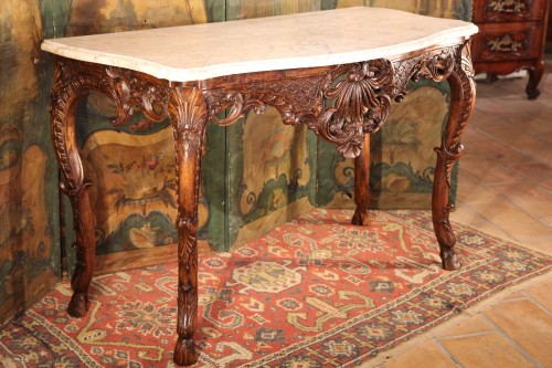 XVIIIe siècle - Table à gibier en console d’époque Régence