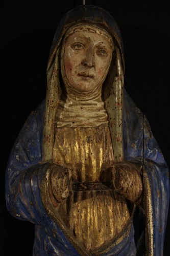 Vierge de douleur, Allemagne du Sud XVIe siècle - Sculpture Style 