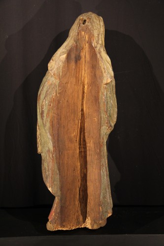 Vierge à l’Enfant avec sa polychromie d’origine - Occitanie époque XVIIe - Chatelan Antiquités