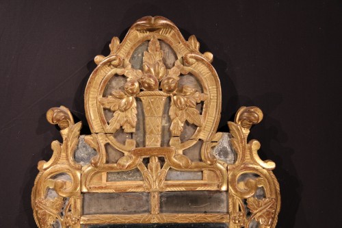 Miroir à parcloses dit de Beaucaire, Provence XVIIIe siècle - Miroirs, Trumeaux Style 