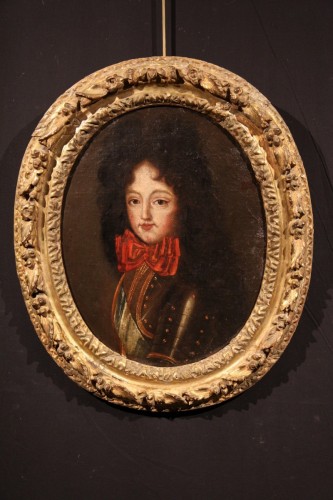Portrait en buste et en armure d’un jeune homme - Ecole française du XVIIe siècle - Chatelan Antiquités