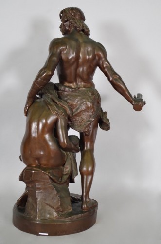 XIXe siècle - Emile Boisseau : bronze La Défense du Foyer