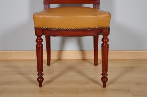 Napoléon III - Suite de dix chaises en acajou époque Napoléon III