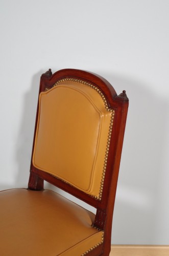 Antiquités - Suite de dix chaises en acajou époque Napoléon III