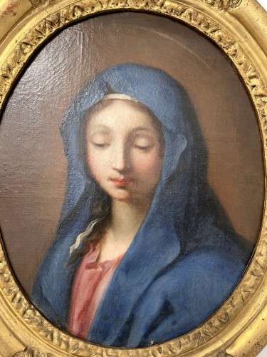 Vierge XVIIIe siècle - Tableaux et dessins Style 