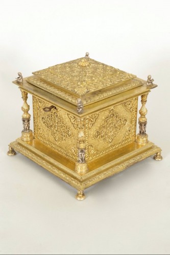 Objets de Vitrine Coffret & Nécessaire - Coffret à bijoux Napoléon III en bronze doré