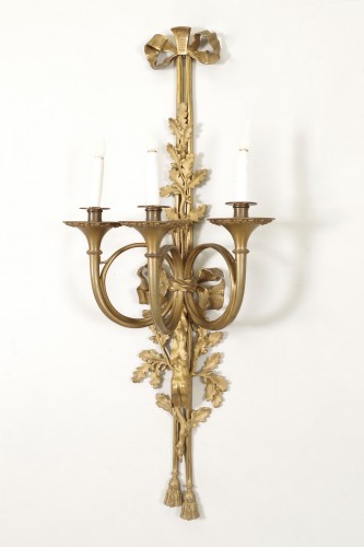 Luminaires Appliques - Henri Vian - Paire d'appliques style Louis XVI