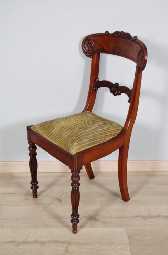 Suite de six chaises d'époque Charles X - Sièges Style Restauration - Charles X