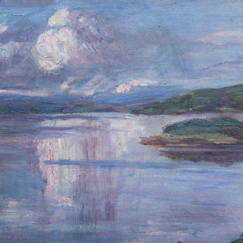 Alfred Ekstam (1878-1935)  - Vue sur le lac Mangen, vers 1925 - ClassicArtworks Stockholm