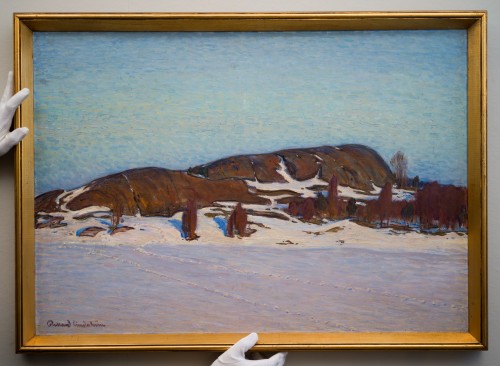Rikard Lindström (1882-1943) - Paysage d'hiver - Tableaux et dessins Style 