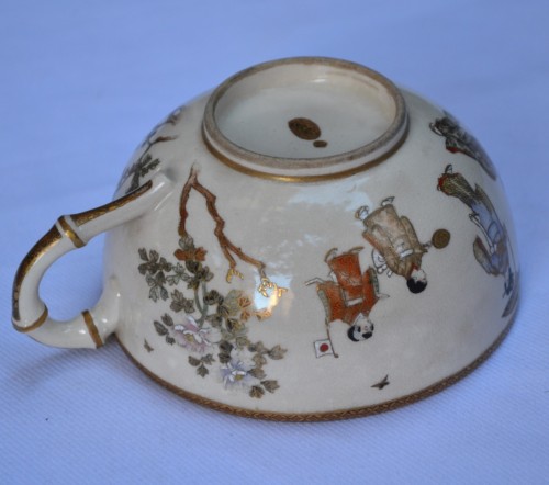 XIXe siècle - Service à thé en faience fine de Satsuma, Japon époque Meiji