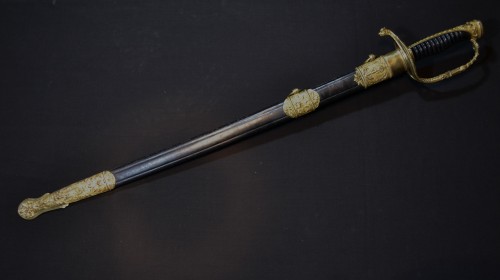 Epée d'officier de marine, France 19e siècle - Restauration - Charles X