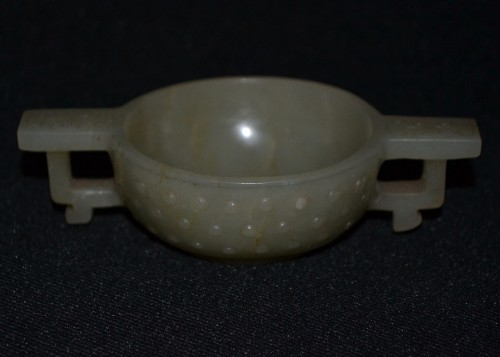 Coupe rituelle en jade blanc celadon, Chine 17e siècle - 