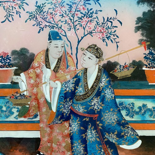 Peinture en fixé sous verre, Chine vers 1840-60 - Cristina Ortega & Michel Dermigny