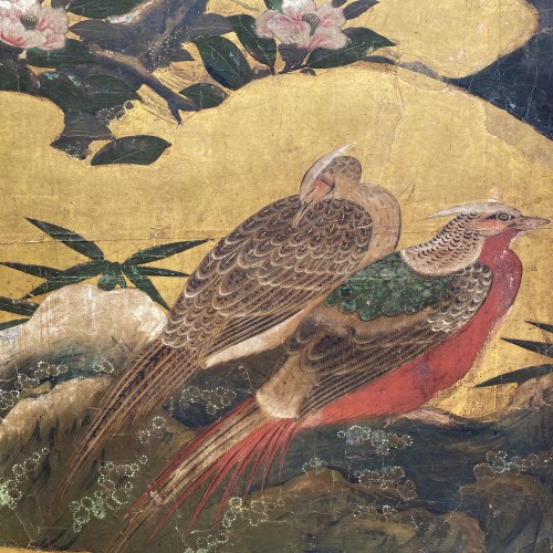 Japon, paravent, Ecole de Kano, période Edo, fin du 17e siècle - Cristina Ortega & Michel Dermigny