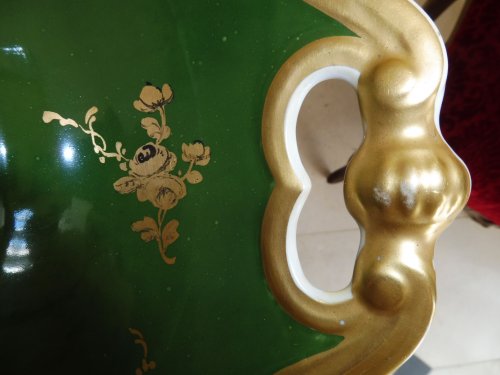 Soupière et son dormant en porcelaine de Paris, Ph Callard - Céramiques, Porcelaines Style Napoléon III