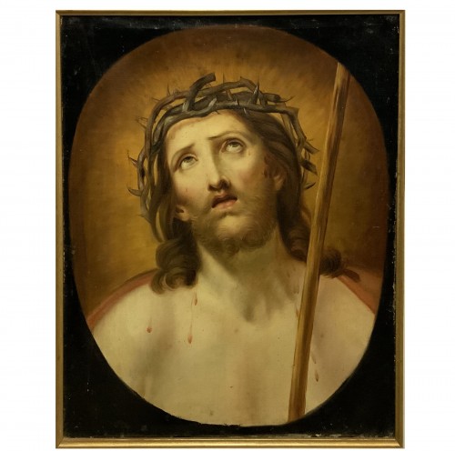 Le Christ aux épines, d’après Guido Reni . École Bolognaise du du XVIIIe siècle