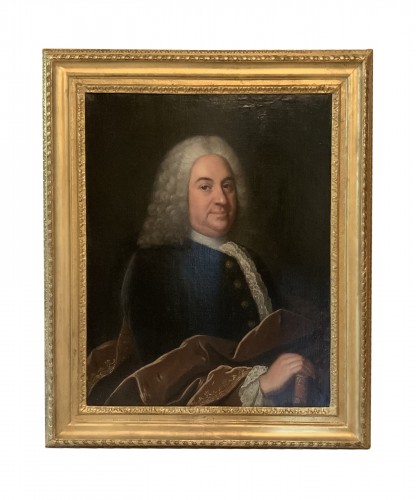 Louis de Fontaine (1723- après 1757) - Portrait d’homme de qualité, signé et daté 1743