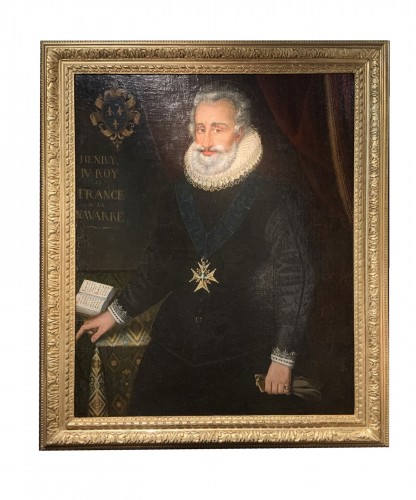 Portrait d’Henry IV Roy de France et de Navarre - Atelier de Frans Pourbus !1553-1622)