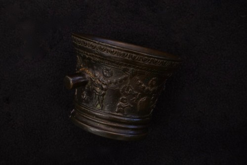 Mortier en bronze - Toscane - fin du XVIe siècle - Collections Style Renaissance