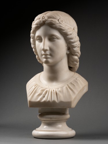 Buste féminin néoclassique - Sculpture Style 