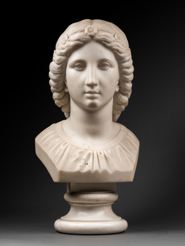 XIXe siècle - Buste féminin néoclassique
