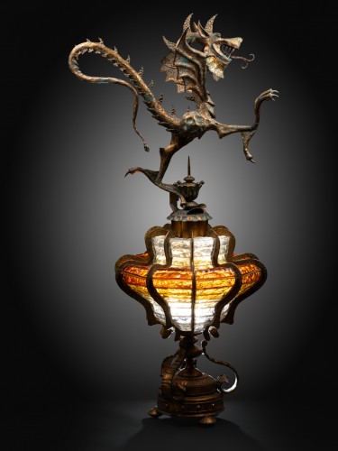 Lanterne Dragon - Objets de Curiosité Style Art nouveau